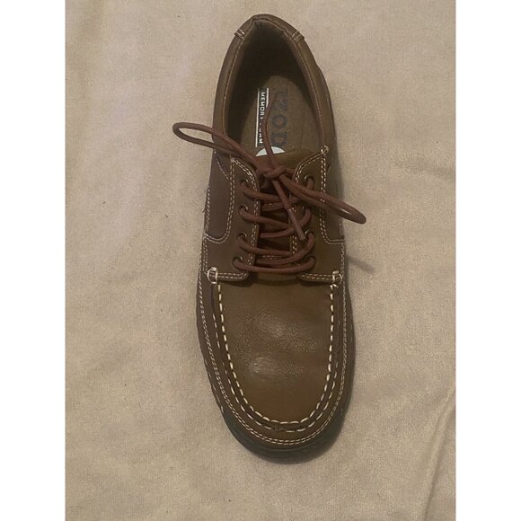 Izod Franklin Size 9M Mens Dark Tan Shoes Memory Foam - Picture 6 of 10